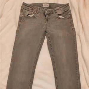 Aeropostale Gray Low Rise Jeans